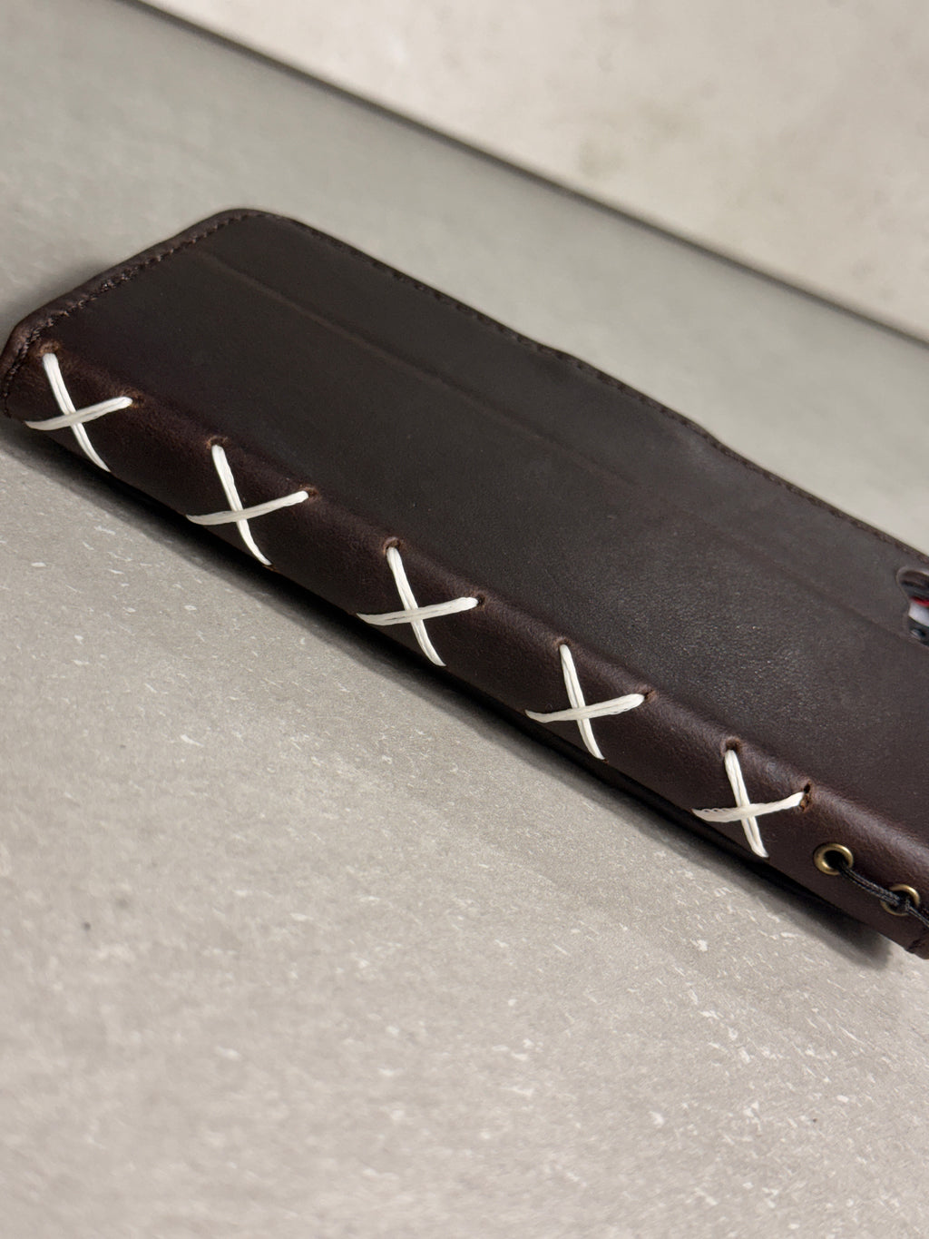 Luxury Handmade Leather Wallet Case for iPhone