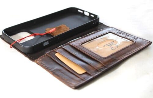 Vintage Book Style Leather iPhone 17 Wallet Case with Card Slots