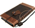 Vintage Tan Leather iPhone Wallet Case: Full Grain Leather, Card Slots