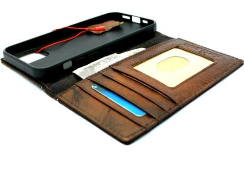 Vintage Book Style Leather iPhone 17 Wallet Case with Card Slots