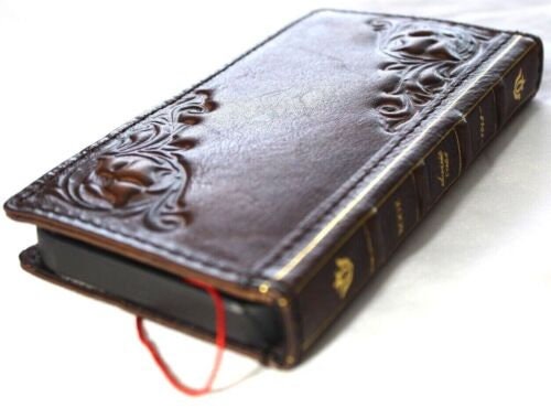 Handmade Leather Book Wallet Case for Galaxy S26 Ultra