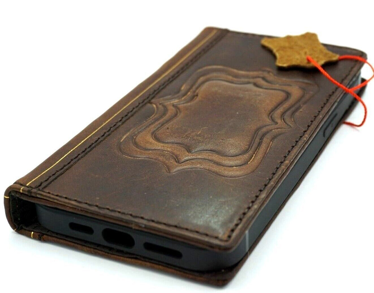 Vintage Leather Phone Case for Galaxy: Handmade Luxury Cover