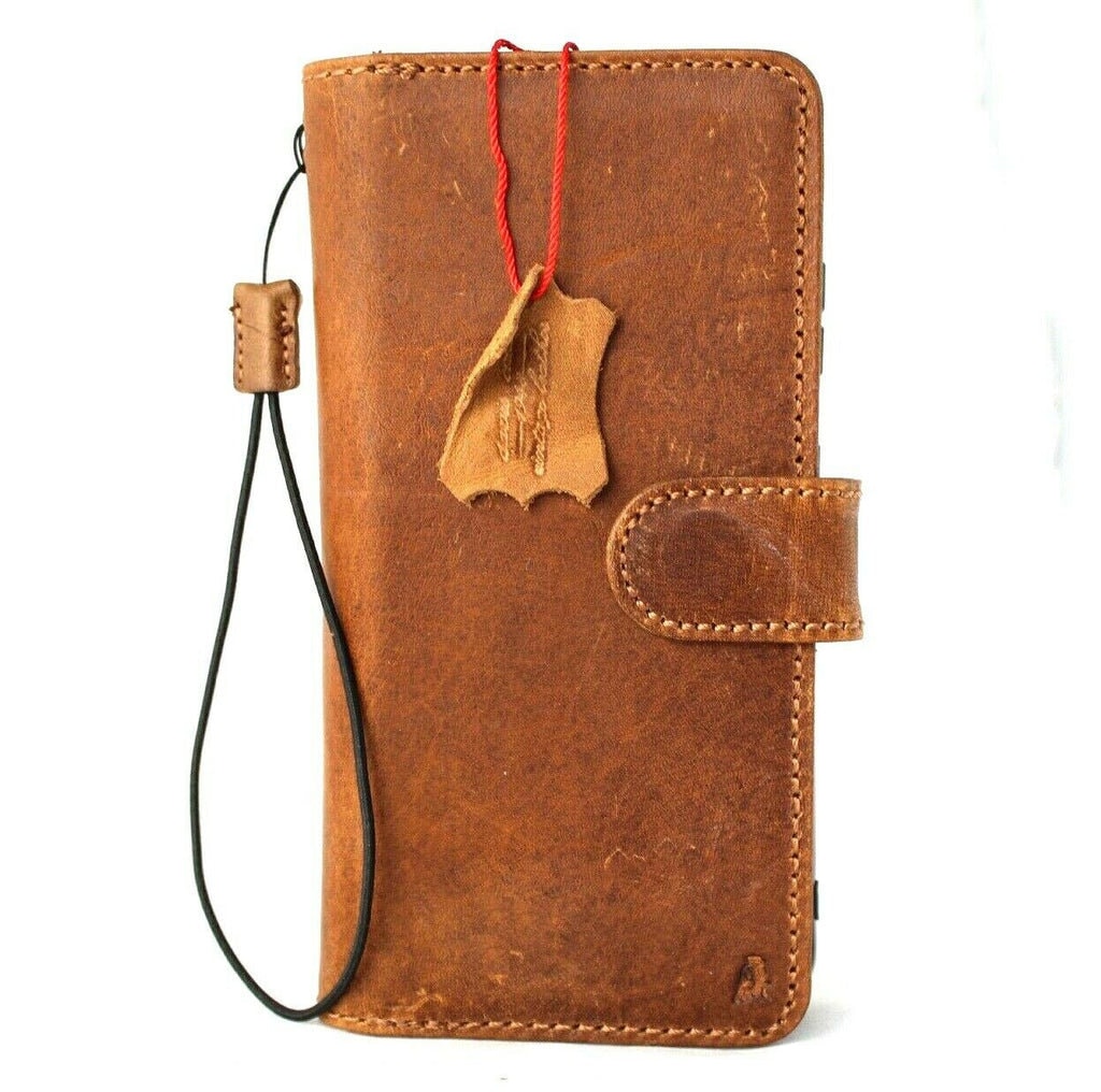 Vintage Leather Wallet Case for Galaxy S23 S24 S25 Ultra, Detachable Card Slots