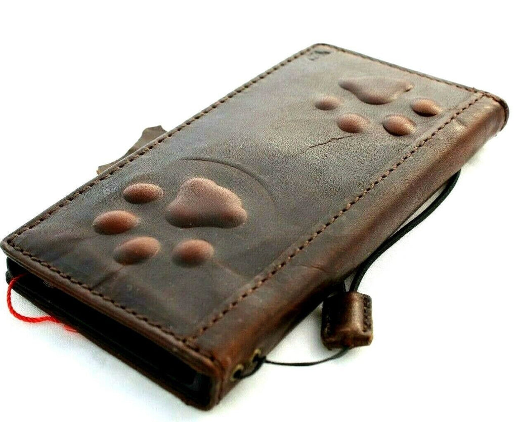 Handmade Leather Google Pixel Wallet Case: Vintage Card Slot Cover