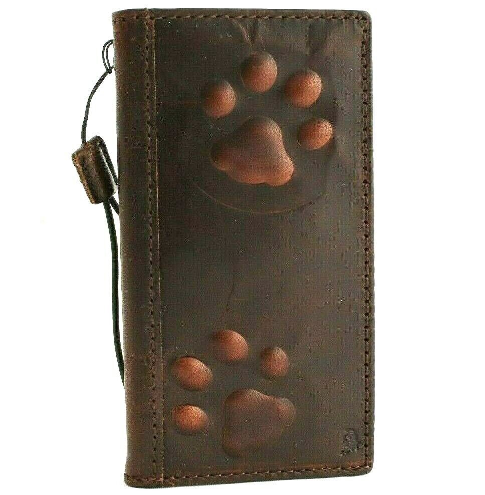 Handmade Leather Google Pixel Wallet Case: Vintage Card Slot Cover