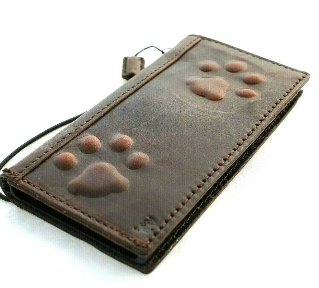 Handmade Leather Google Pixel Wallet Case: Vintage Card Slot Cover
