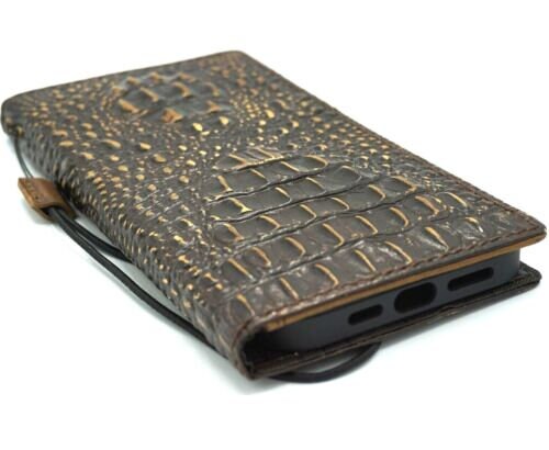 Handmade Leather iPhone Wallet Case: Removable Card Slots, Art DIY