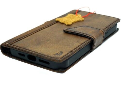 Handmade Vintage Leather Wallet Case for iPhone