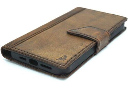 Handmade Vintage Leather Wallet Case for iPhone