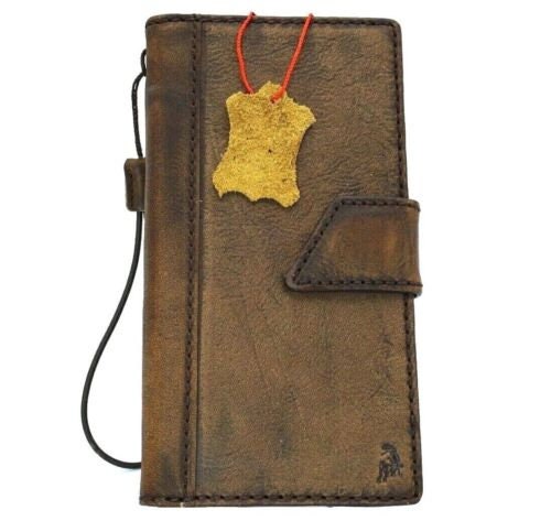 Handmade Vintage Leather Wallet Case for iPhone