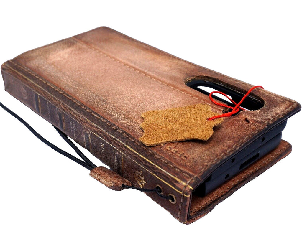Handmade Leather Book Wallet Case for Vivo X Fold 3 Pro