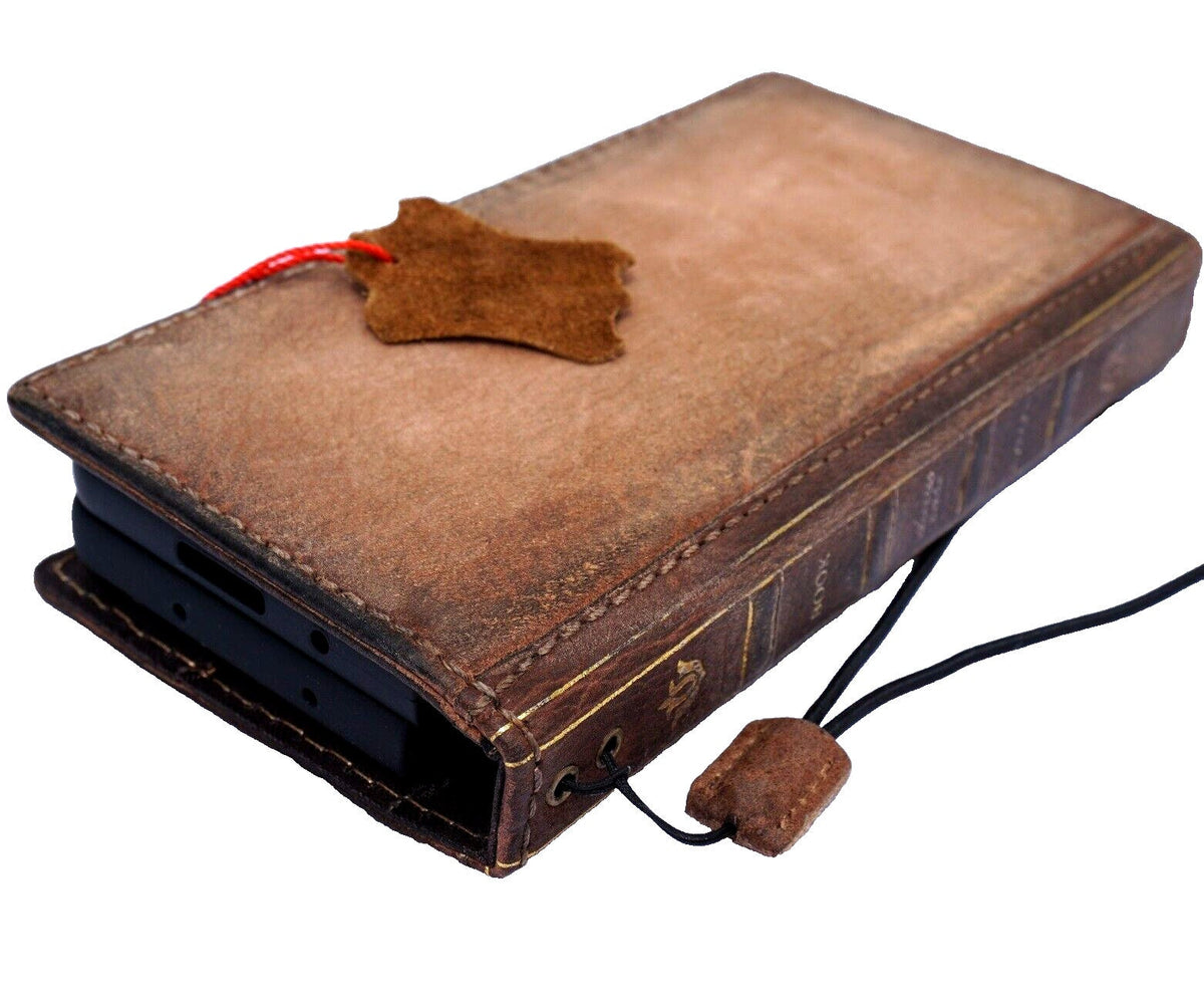 Handmade Leather Book Wallet Case for Vivo X Fold 3 Pro