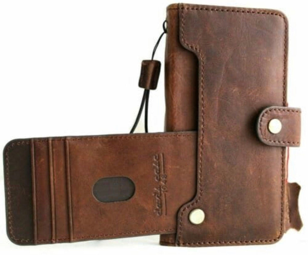 Handmade Leather Wallet: Book Style Credit Card Cover