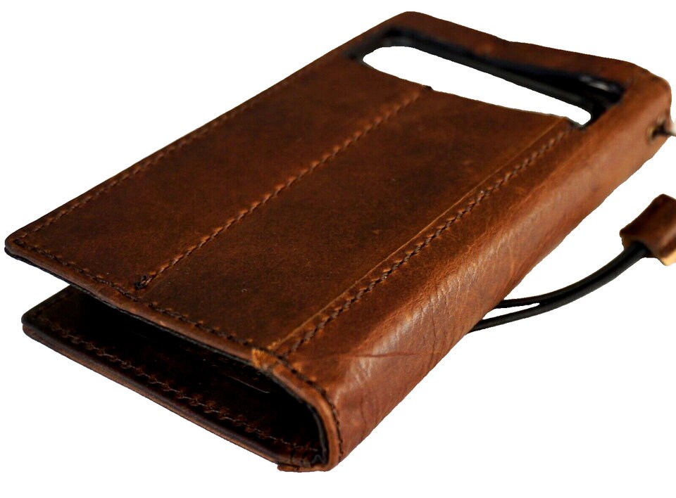 Handmade Leather Google Pixel Wallet Case: Tree of Life Art