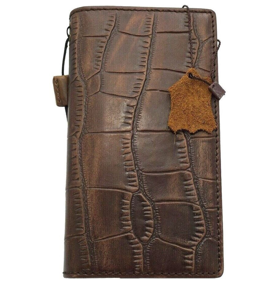Handmade Leather Wallet Case for Google Pixel: Vintage Credit Card Slots