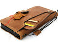 Handmade Leather Wallet Case for Galaxy S21 S22 S23 S24 Ultra Note 20