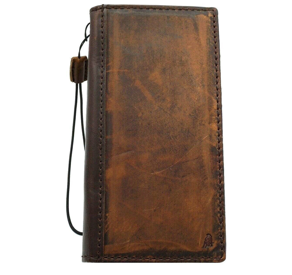 Vintage Leather iPhone Wallet Case: Handmade Book Cover