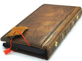Vintage Book Style Leather iPhone Case: Handmade Wallet Cover
