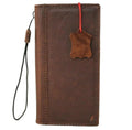 Handmade Leather Wallet Case for Galaxy S21 S22 S23 S24 Ultra Note 10 20