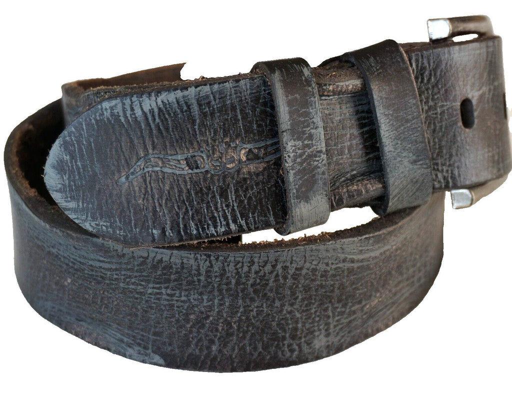 Genuine Casual Waistband vintage Leather Waist handmade belt Ston Buckle 60S 70S
