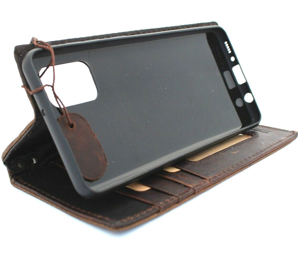 Leather iPhone Wallet Case: Rustic Adorned Book Cover