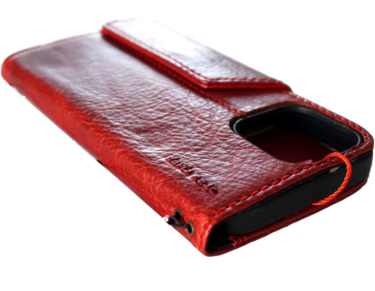 Handmade Leather iPhone Wallet Case: Vintage Cross Art Design