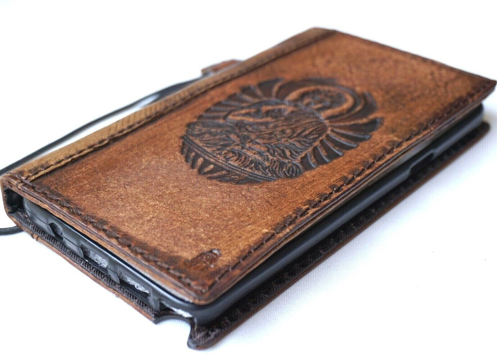 Vintage Buddha Leather iPhone Wallet Case