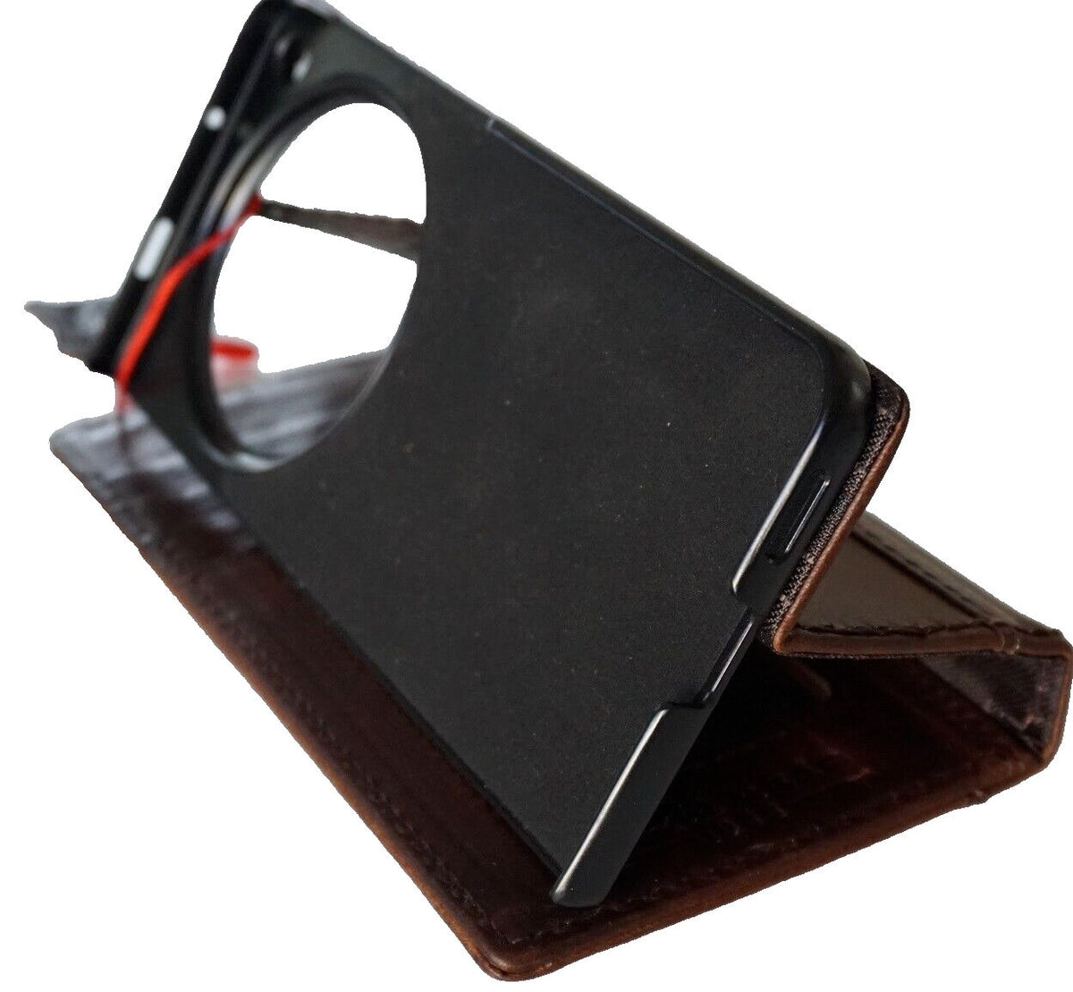 Genuine Leather fo OnePlus Open Case Wallet Handmade Wireless Luxury