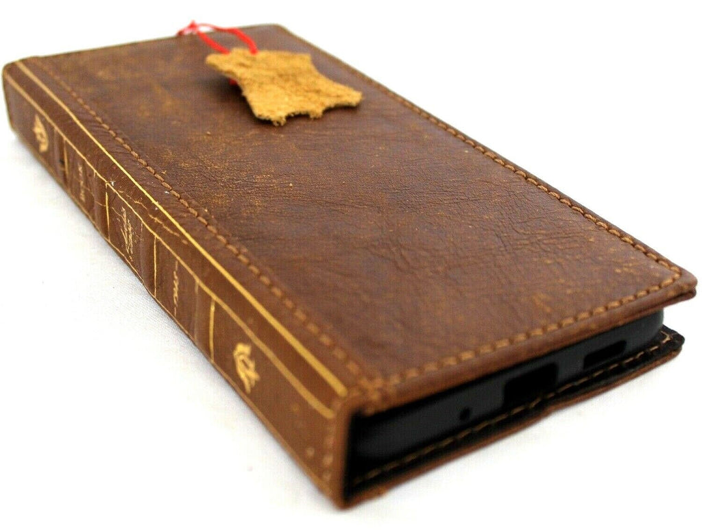 Genuine Leather fo OnePlus 12 12R Case Wallet Handmade Wireless Luxury