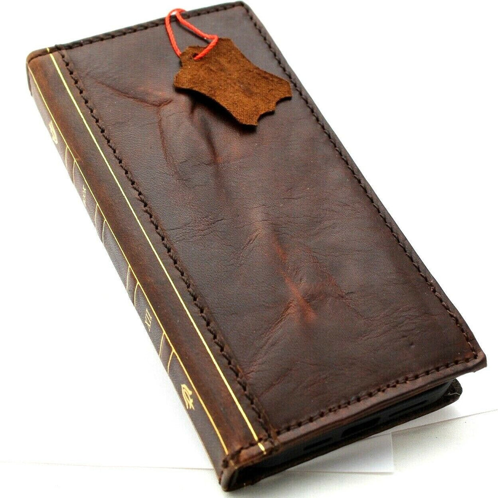 Handmade Leather Book Wallet Case for Vivo X Fold 3 Pro