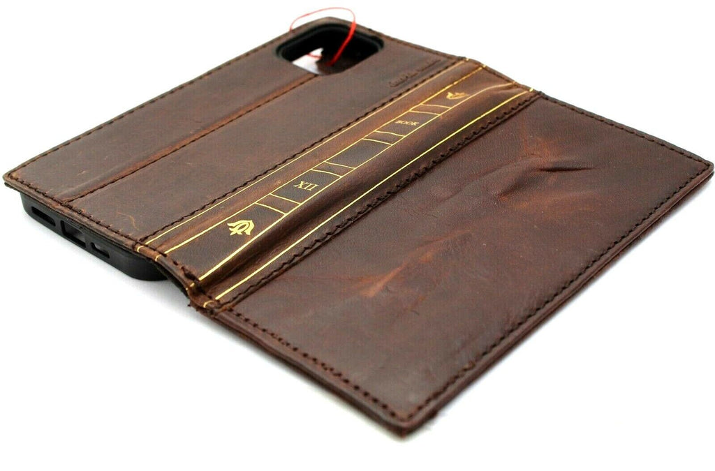 Handmade Leather Book Wallet Case for Vivo X Fold 3 Pro