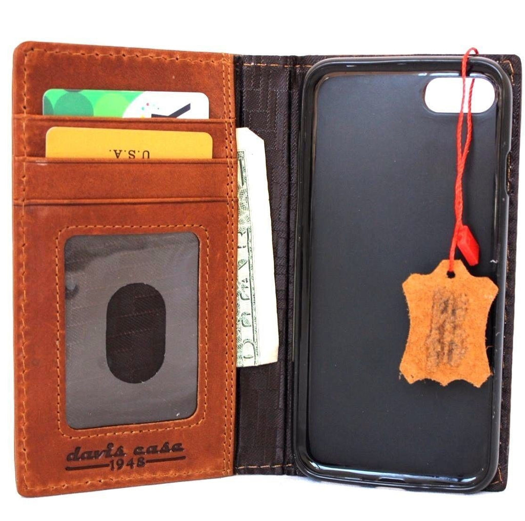 Handmade Leather Book iPhone Case: Vintage Style Cover