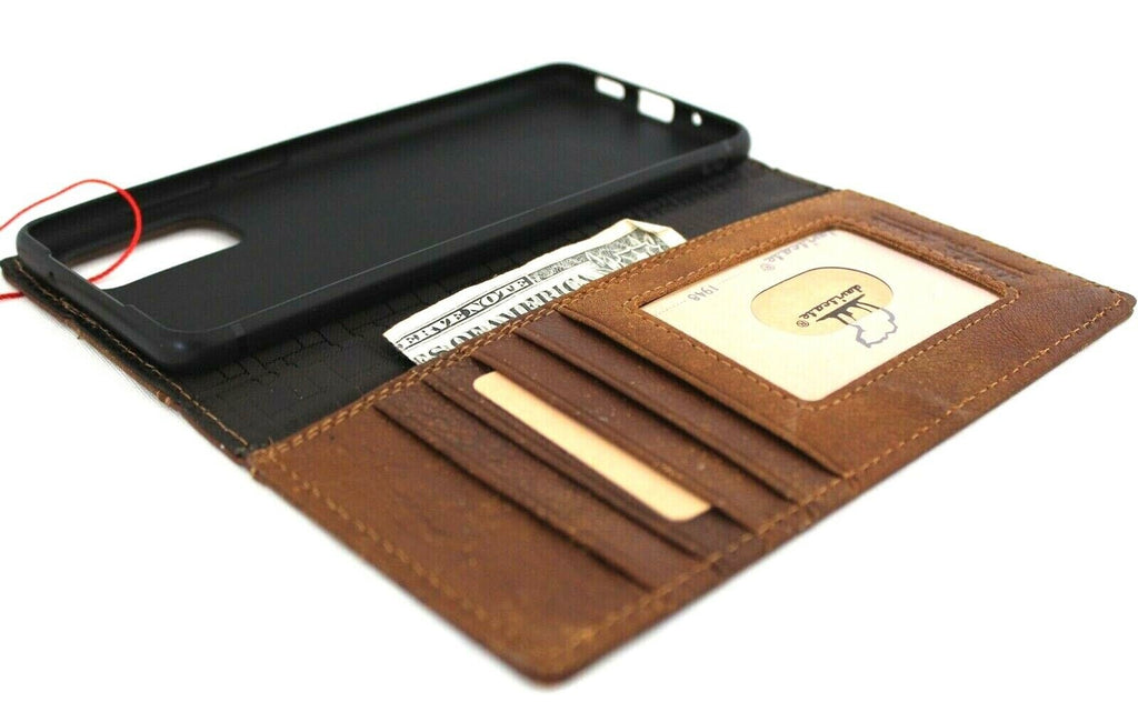 Handmade Leather Book Wallet Case for Google Pixel
