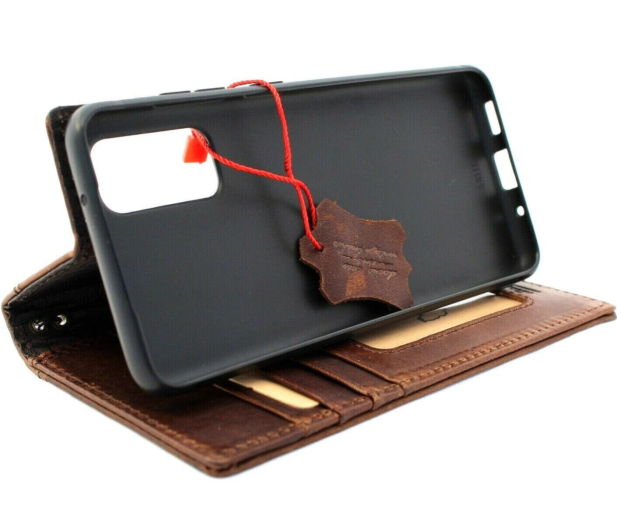 Genuine Leather fo OnePlus 6 8 9 PRO Case Wallet Handmade Wireless Luxury
