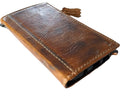 Handmade Leather iPhone Wallet Case: Vintage Book Design