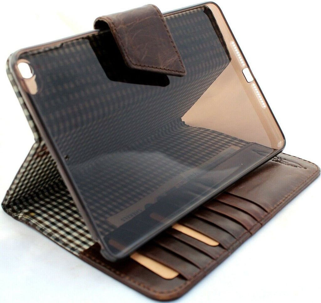 Handmade Leather iPad Cover: Floral Tooled Wallet Case Ipad 9.7 (2017-2018) PRO