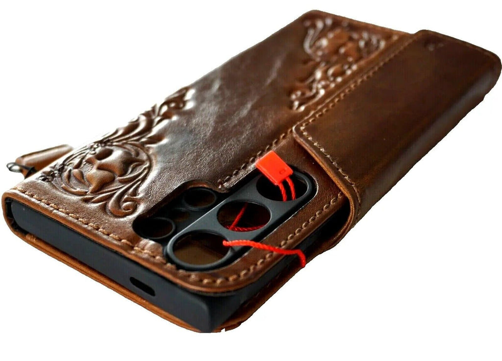 Vintage Style Leather iPhone Wallet Case with ID Window