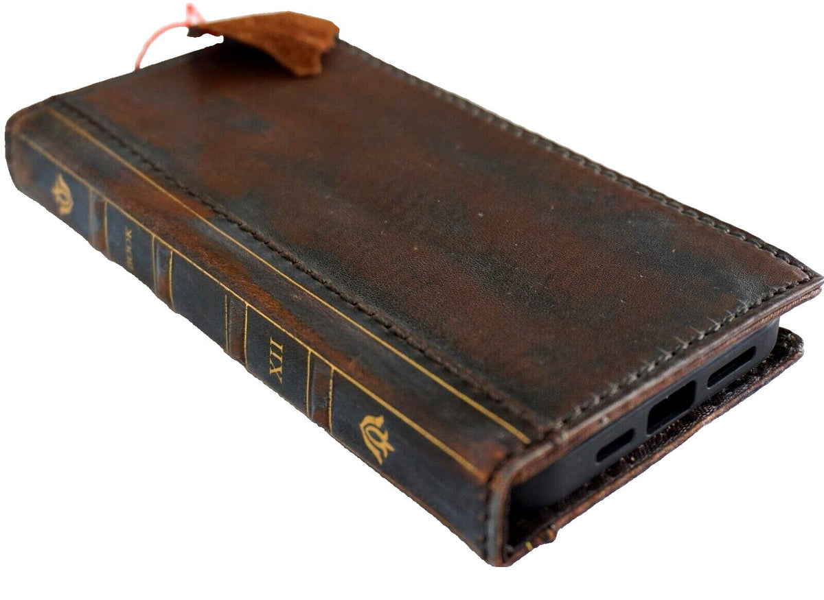 Handmade Leather Book Wallet Case for Vivo X Fold 3 Pro