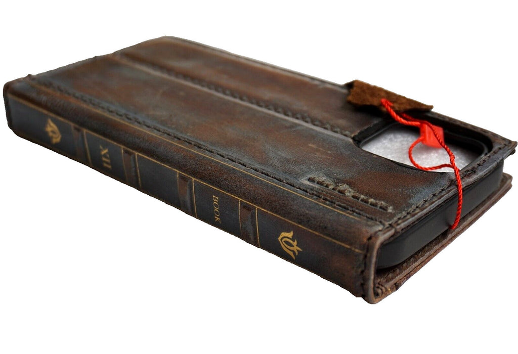 Handmade Leather Wallet Case for Galaxy Z Fold 2/3/4/5/6/7 - Polish Art Design