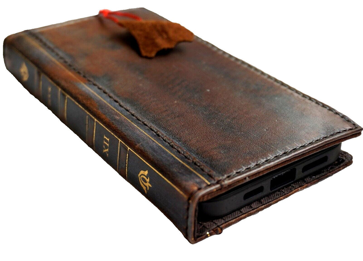 Handmade Leather Book Wallet Case for Vivo X Fold 3 Pro