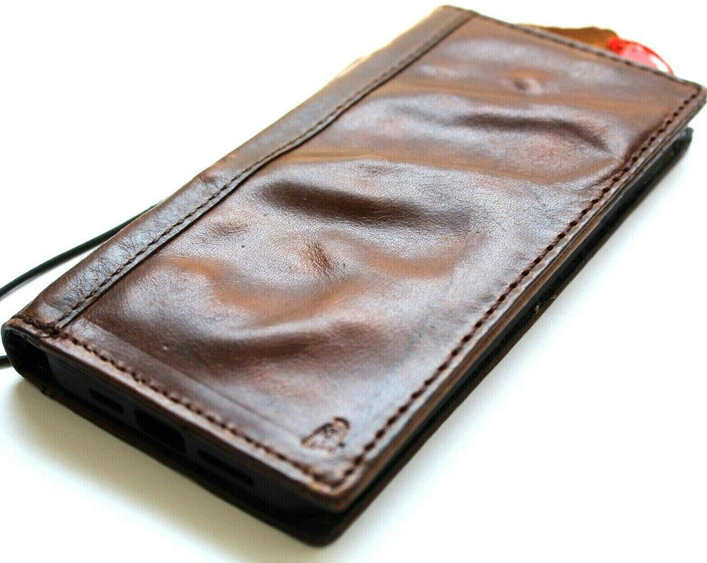 Handmade Leather Wallet Case for Google Pixel: Vintage Book Cover