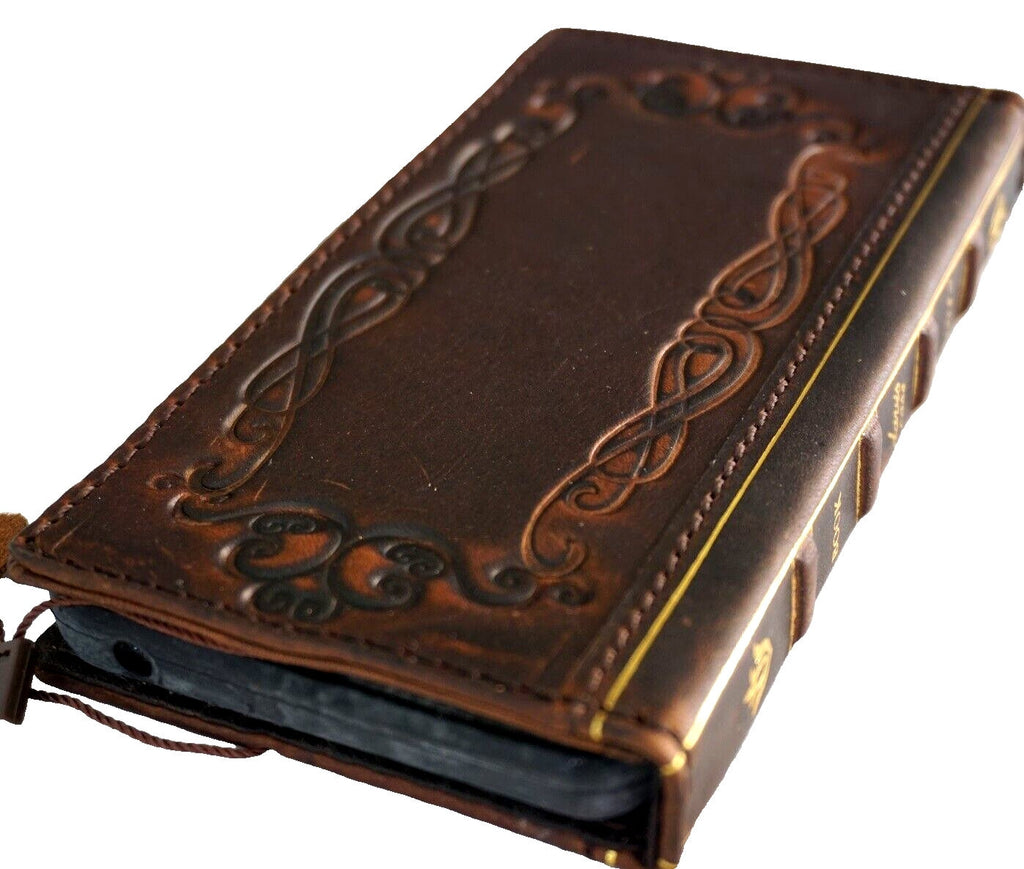 Vintage Book Art Genuine Leather Google Pixel Wallet Case