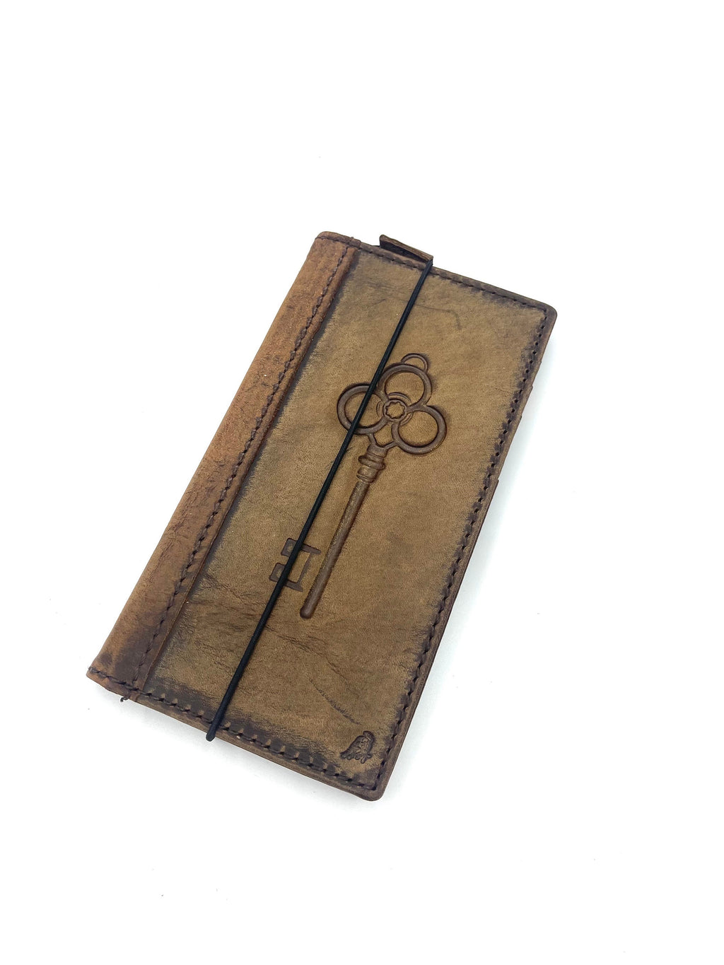 Handmade Leather Wallet Case for Oppo Find N3: Key Design