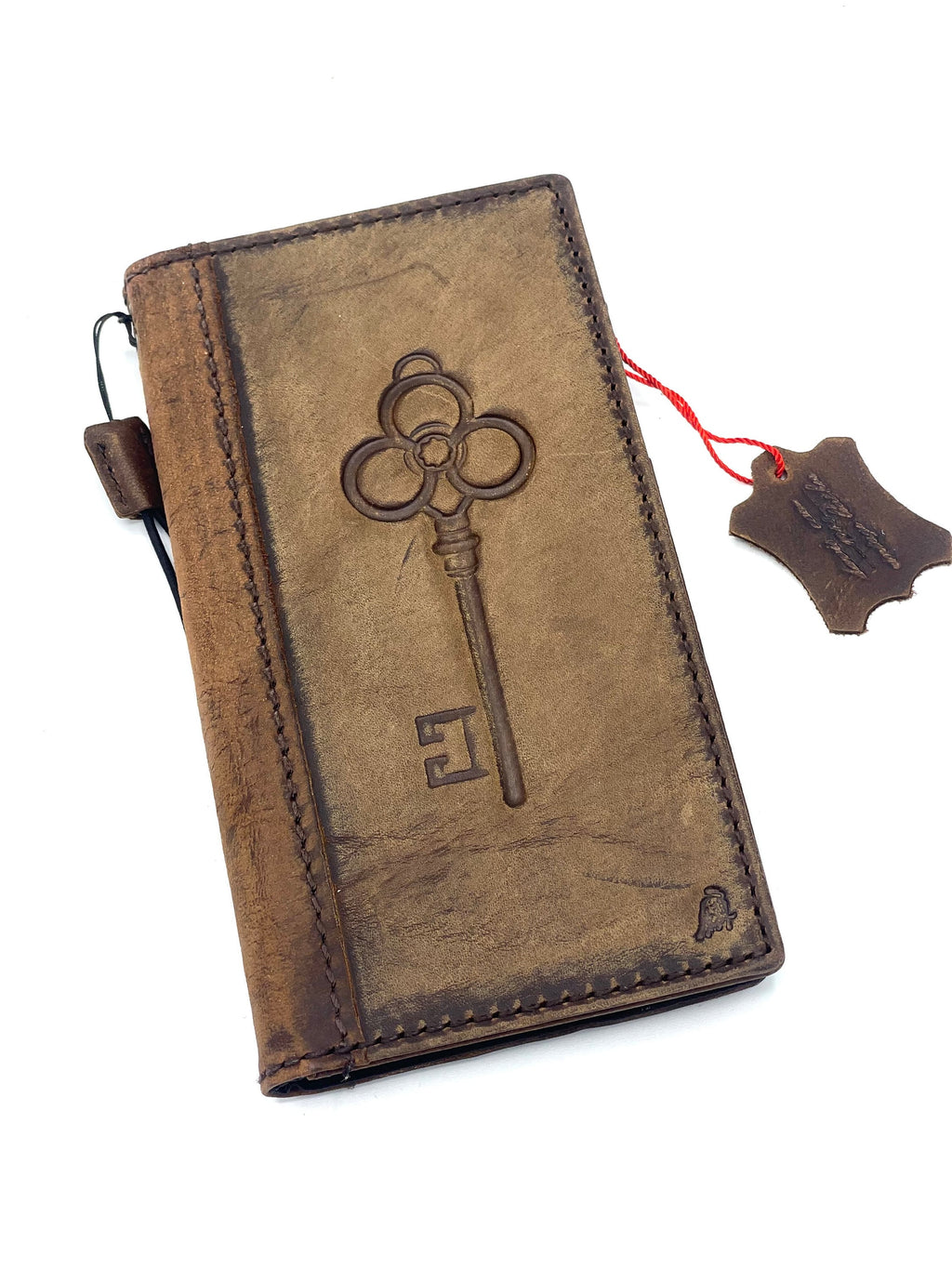 Vintage Leather Google Pixel Wallet Case: Key Design Card Slots