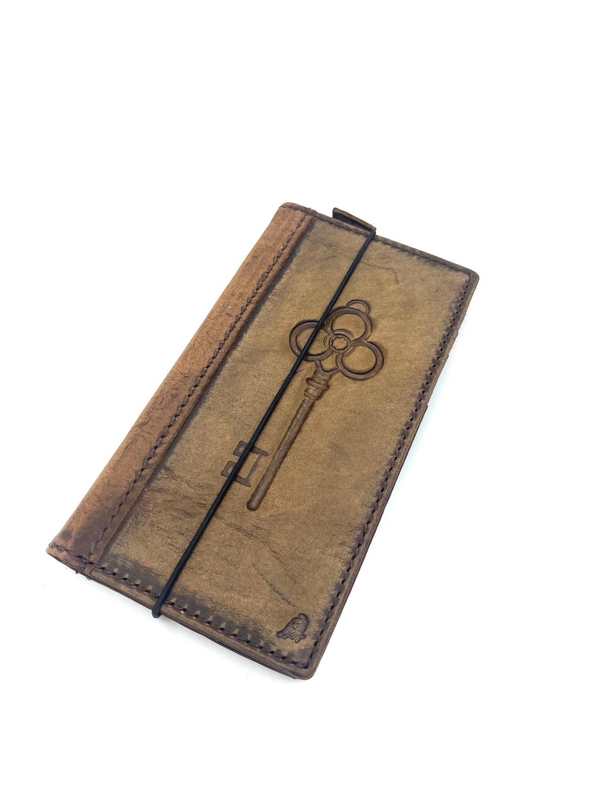 Vintage Key Design Leather iPhone Wallet Case