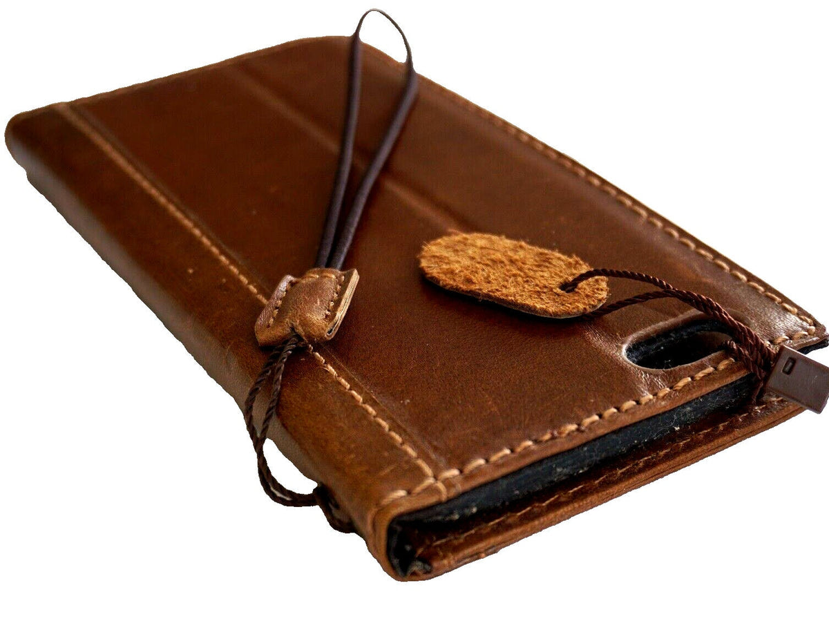 Handmade Leather Wallet Case for Google Pixel: Vintage Floral Design