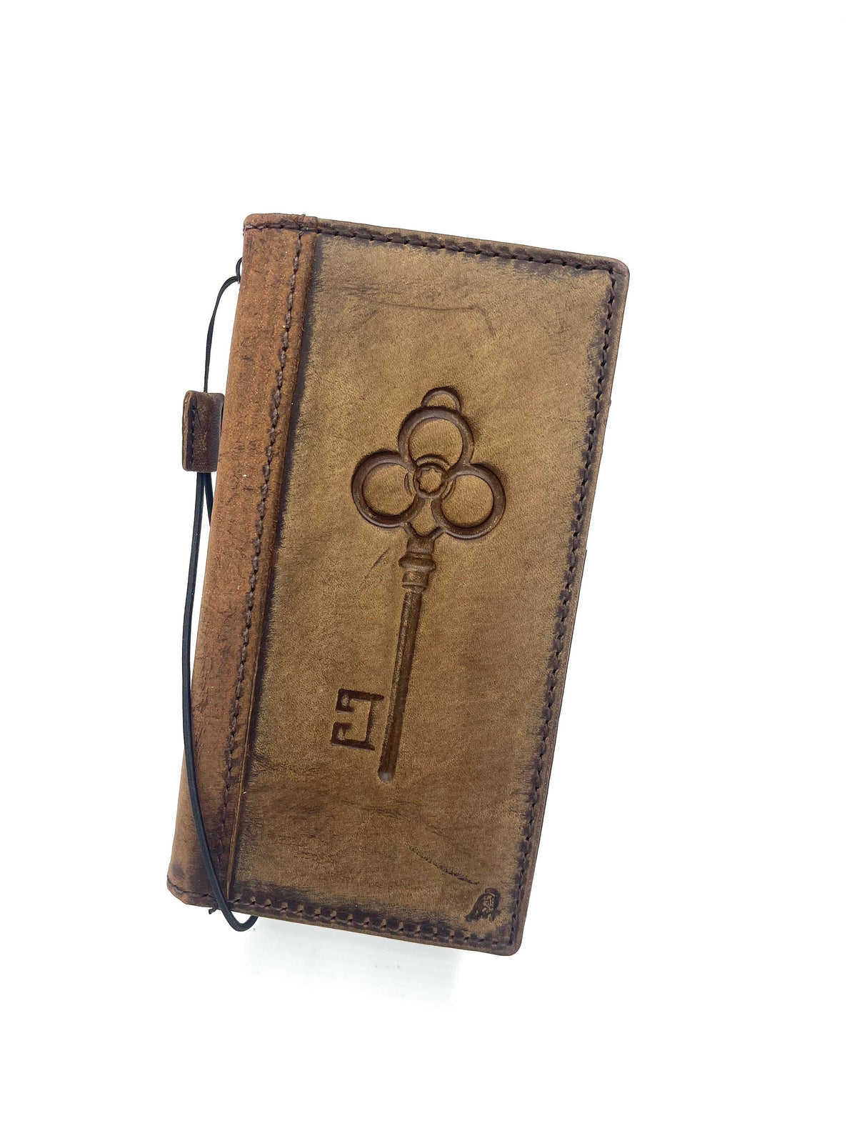 Vintage Leather Google Pixel Wallet Case: Key Design Card Slots