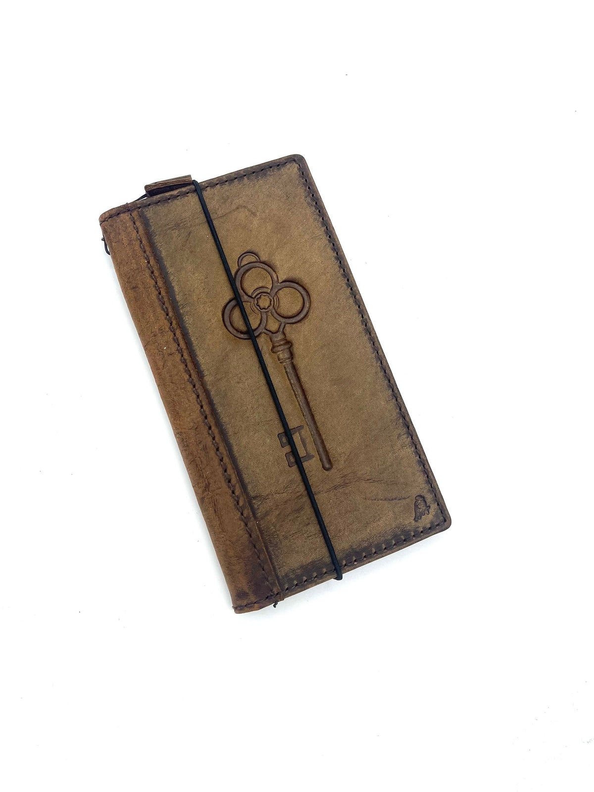 Vintage Key Design Leather iPhone Wallet Case