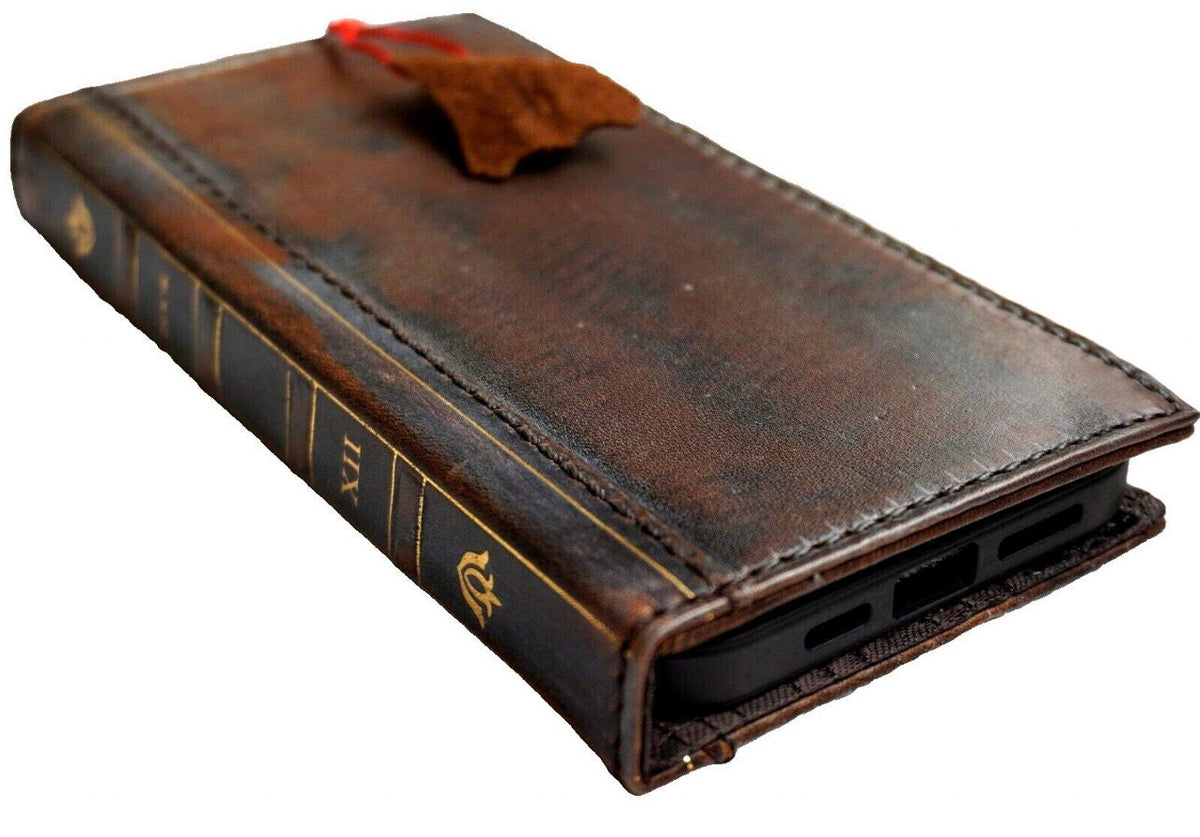 Handmade Leather Book Wallet Case for Oppo Find N3