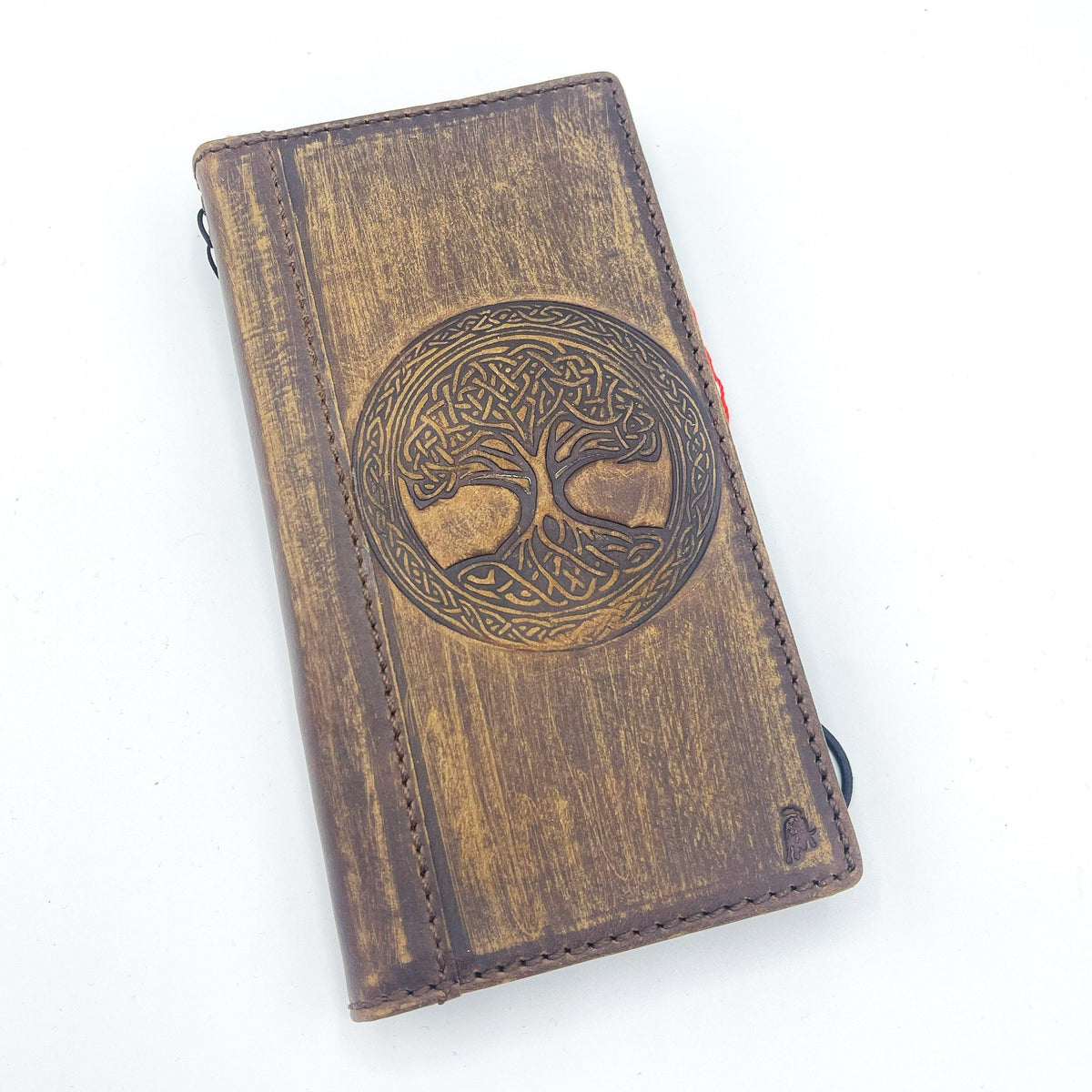 Embossed Tree of Life Leather Galaxy Wallet Case